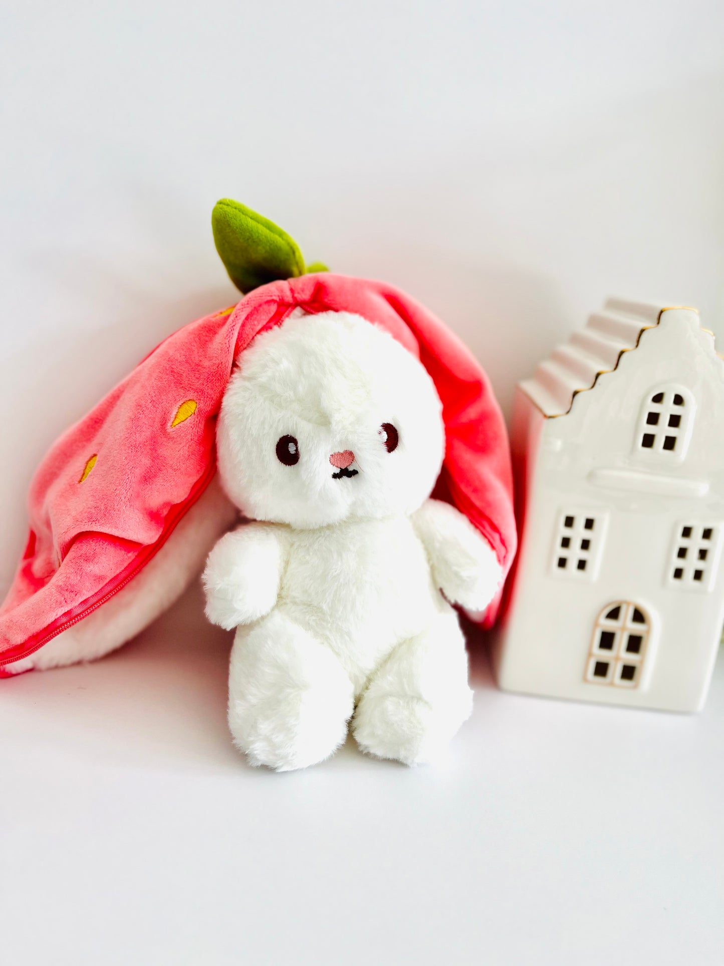 Peluche fraise lapin