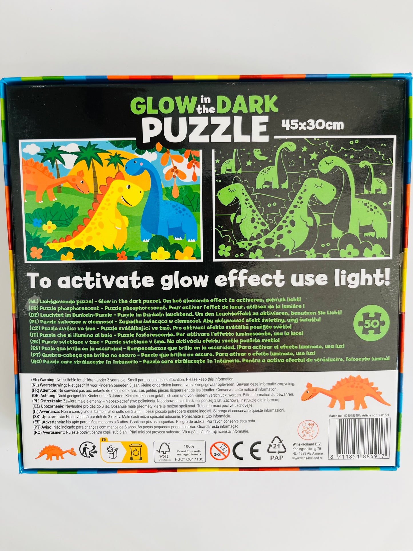 Puzzle dinosaures phosphorescent (Copie)